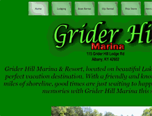 Tablet Screenshot of griderhillmarina.com